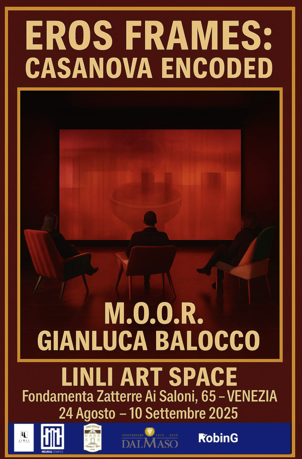 Eros Frames: Casanova Encoded exhibition poster