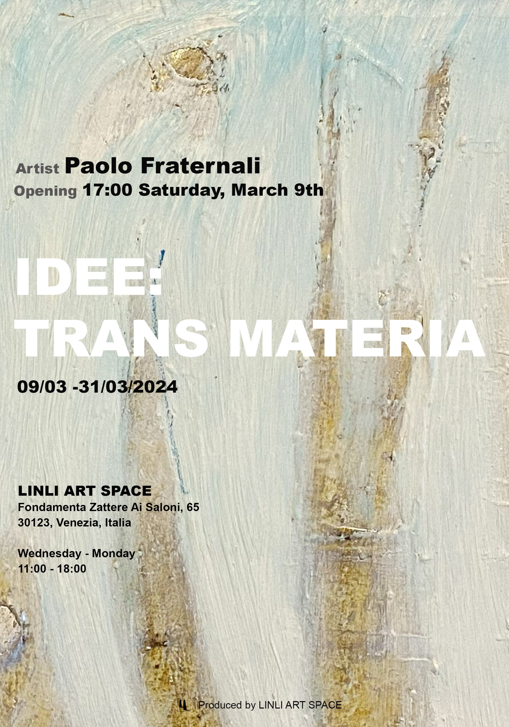 IDEE: TRANS MATERIA exhibition poster
